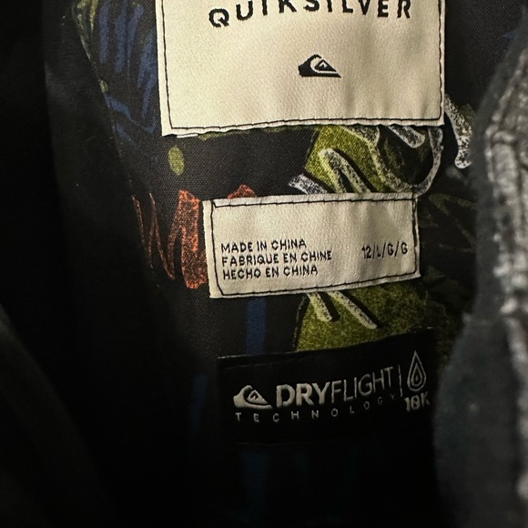 Quicksilver Boys Grey Camo Mountain Wear Winter Pants 12Y(L) NWT - Picture 6 of 9